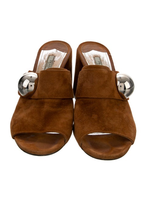 Prada Suede Mules