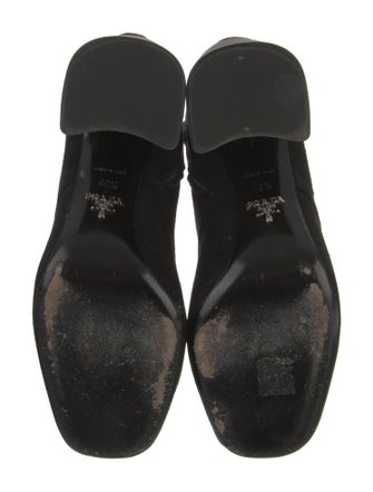 Prada Suede Lace-Up Boots