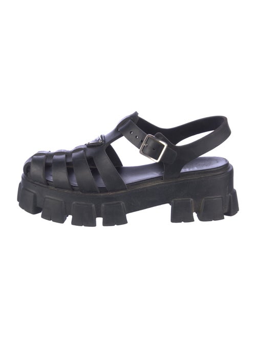 Prada Rubber Slingback Sandals
