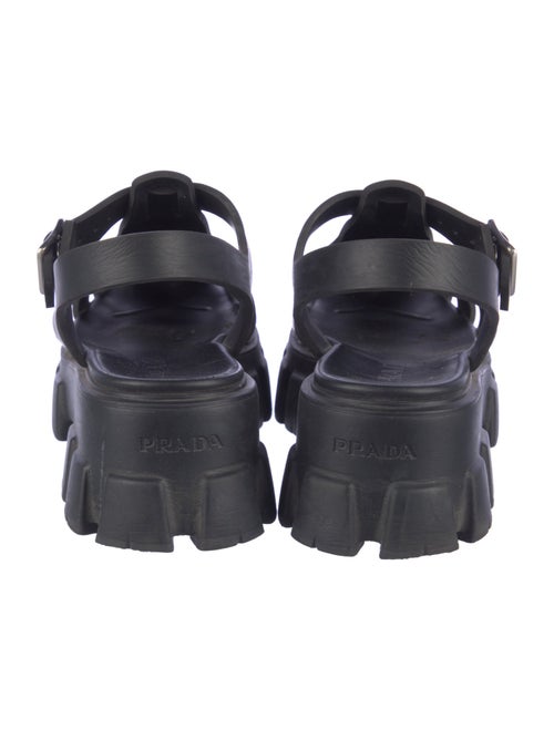 Prada Rubber Slingback Sandals
