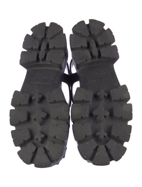 Prada Rubber Slingback Sandals