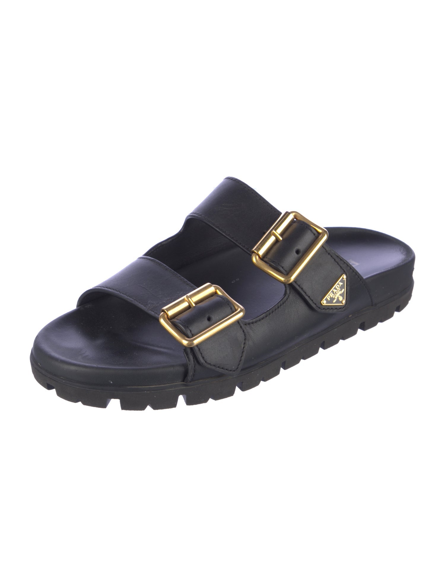 Prada Leather Slides