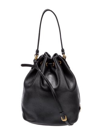 Prada Enameled Metal Triangle Shoulder Bag