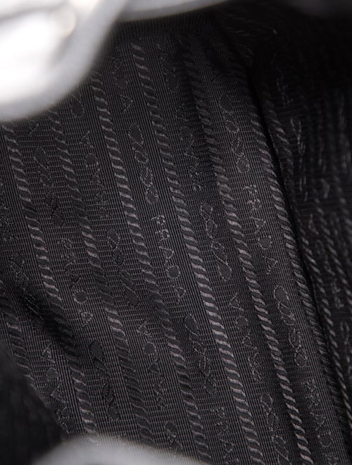 Prada Enameled Metal Triangle Shoulder Bag