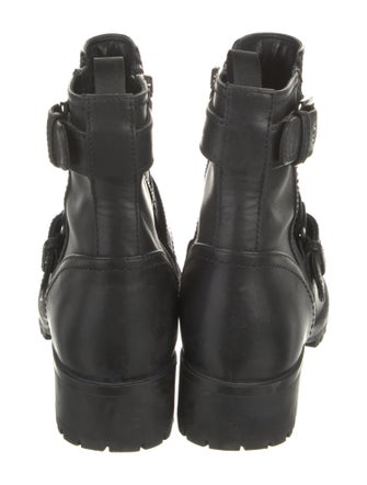 Prada Leather Moto Boots