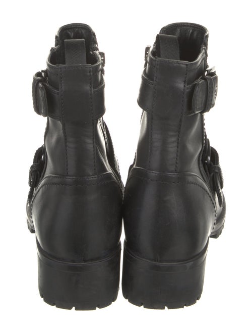 Prada Leather Moto Boots