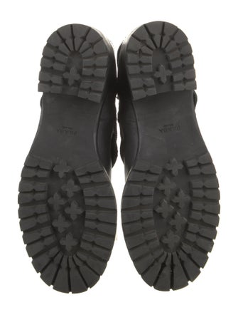 Prada Leather Moto Boots