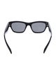 Prada Enameled Metal Triangle Wayfarer Sunglasses