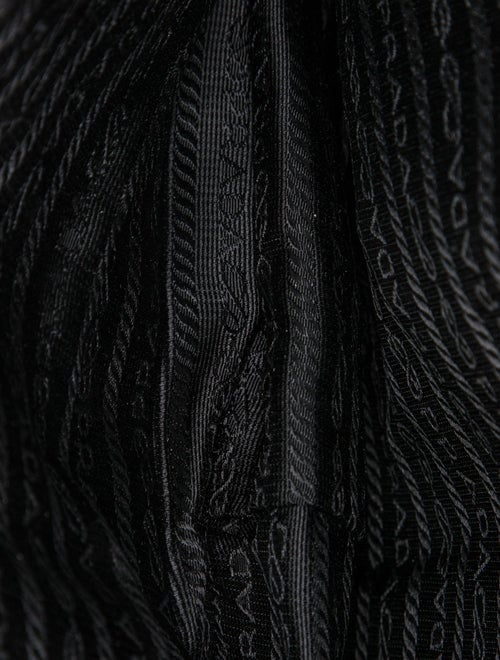 Prada Enameled Metal Triangle Top Handle Bag