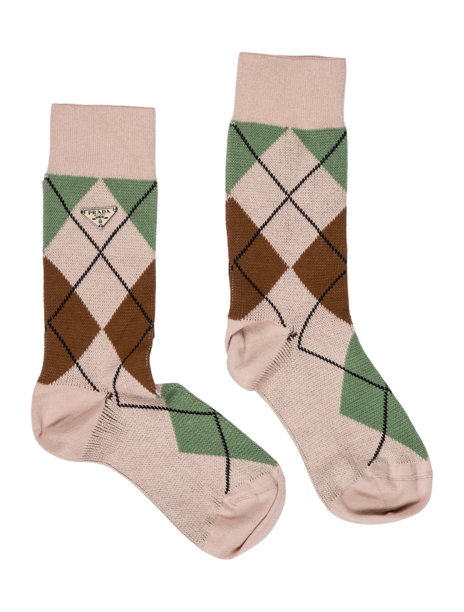 Prada Knit Printed Socks