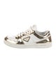 Prada Leather Colorblock Pattern Sneakers