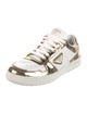 Prada Leather Colorblock Pattern Sneakers
