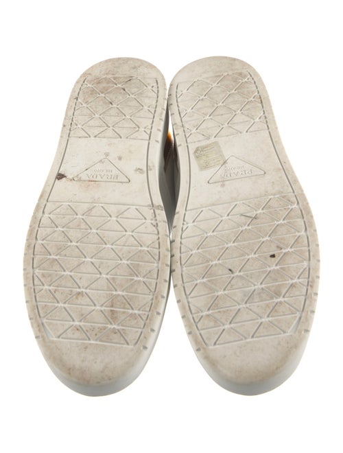 Prada Leather Colorblock Pattern Sneakers