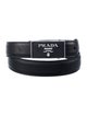 Prada Saffiano Leather Signature Logo Belt