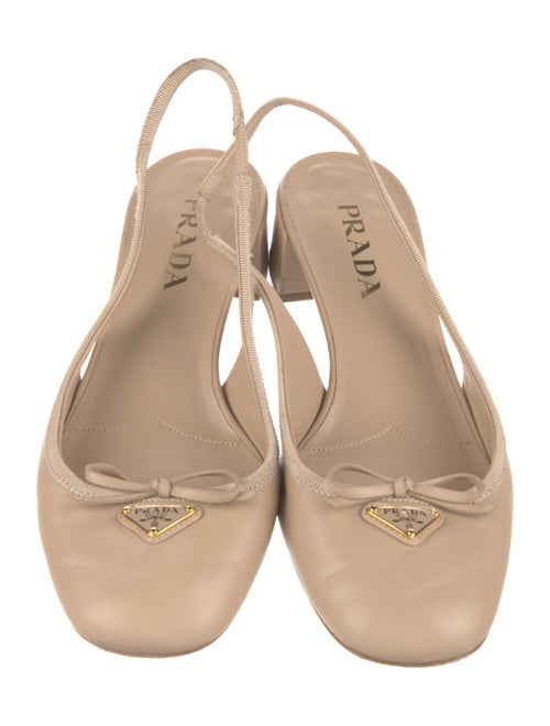 Prada Leather Slingback Sandals