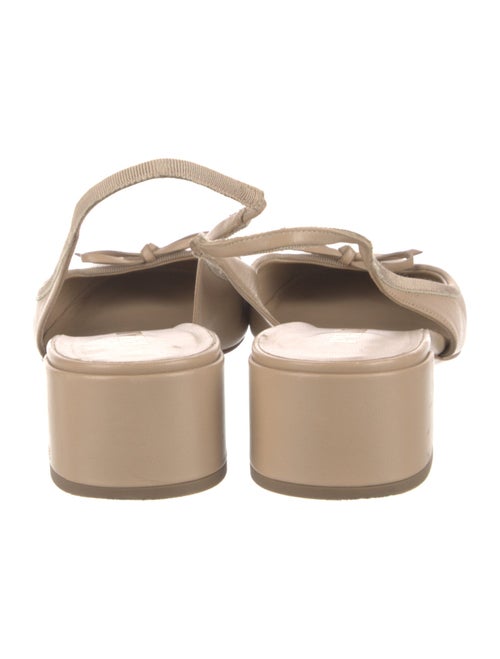 Prada Leather Slingback Sandals