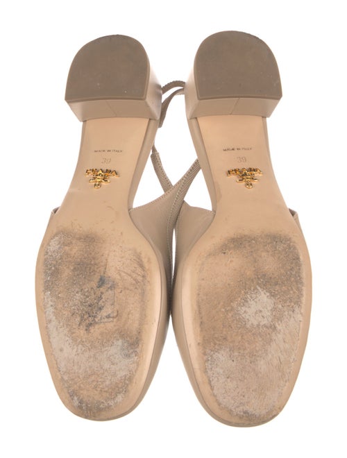 Prada Leather Slingback Sandals
