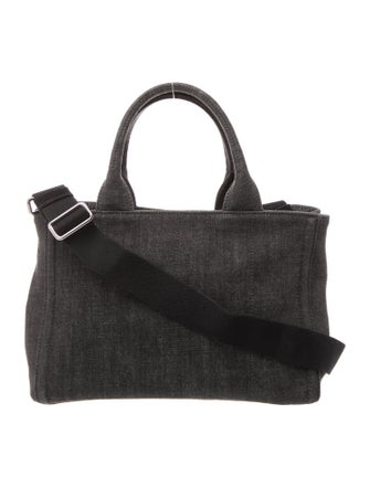 Prada Enameled Metal Triangle Grommet Canapa