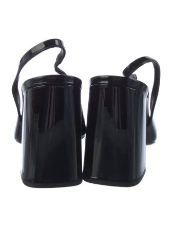 Prada Patent Leather Slingback Pumps