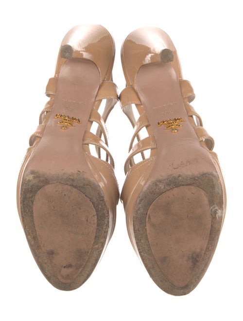 Prada Patent Leather Slingback Sandals