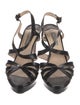 Prada Patent Leather Slingback Sandals