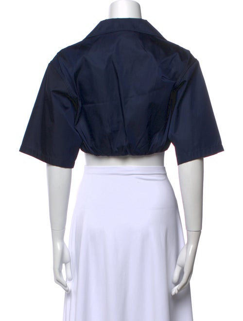 Prada 2023 Short Sleeve Crop Top