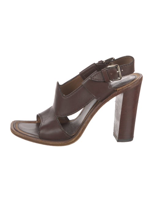 Prada Leather Slingback Sandals