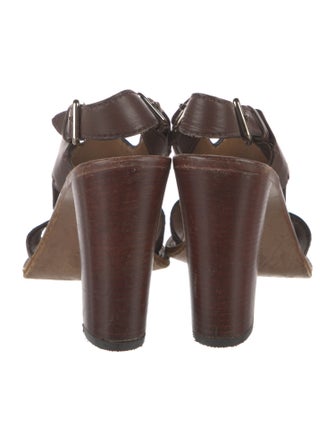 Prada Leather Slingback Sandals