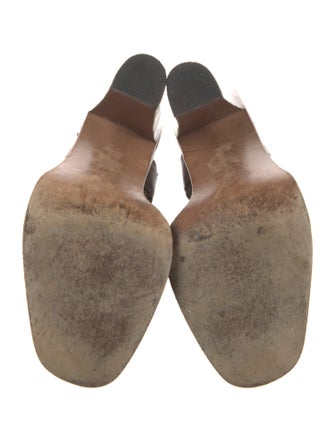 Prada Leather Slingback Sandals