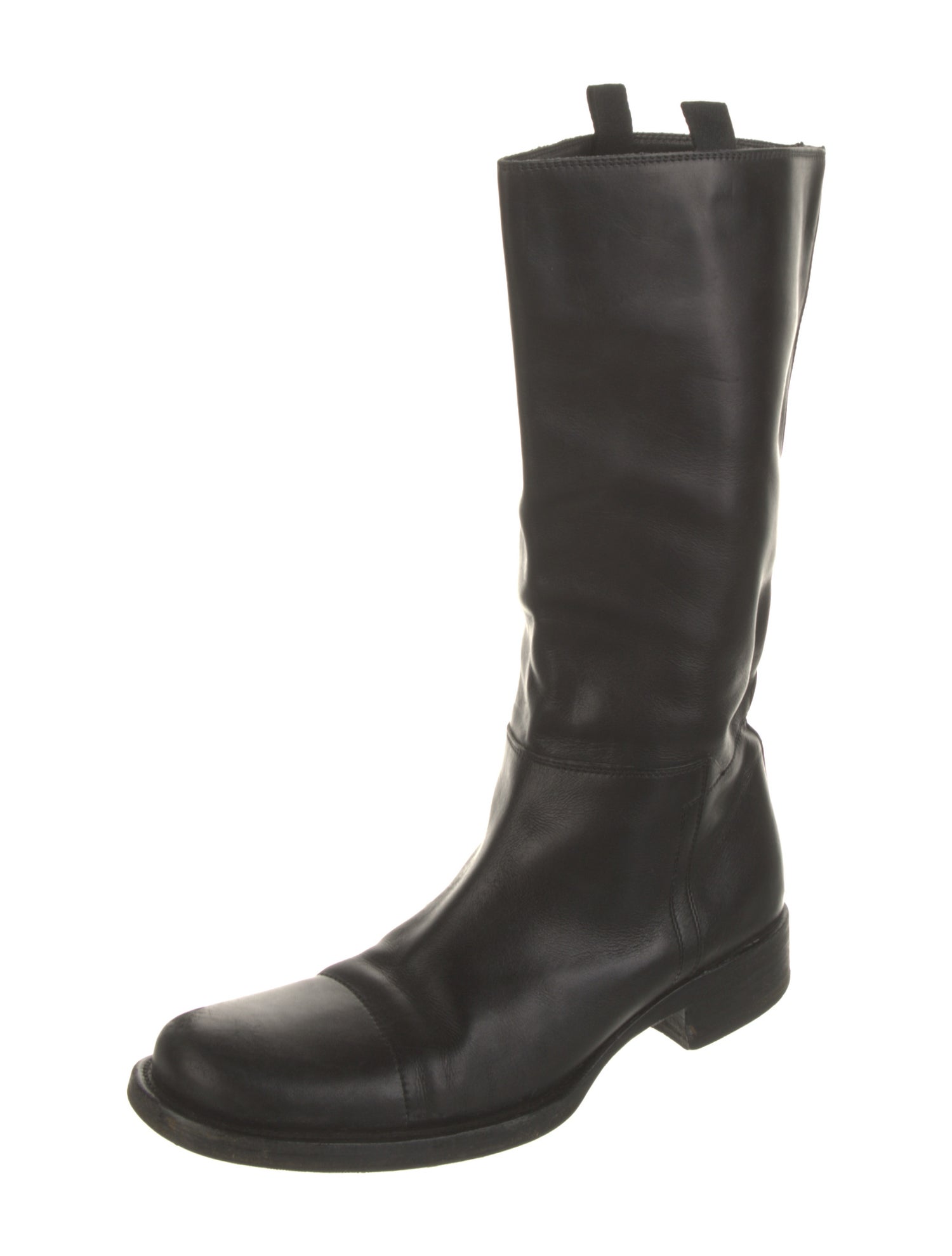 Prada Leather Riding Boots