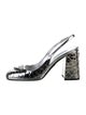Prada Patent Leather Slingback Pumps