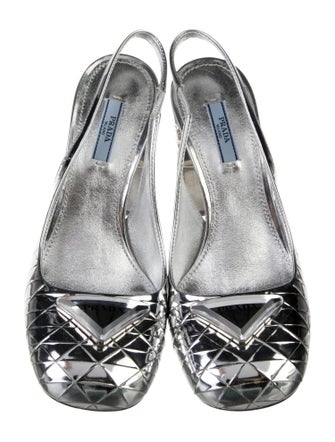 Prada Patent Leather Slingback Pumps