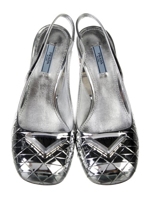 Prada Patent Leather Slingback Pumps