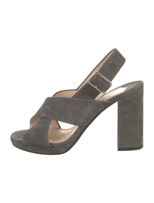Prada Suede Slingback Sandals