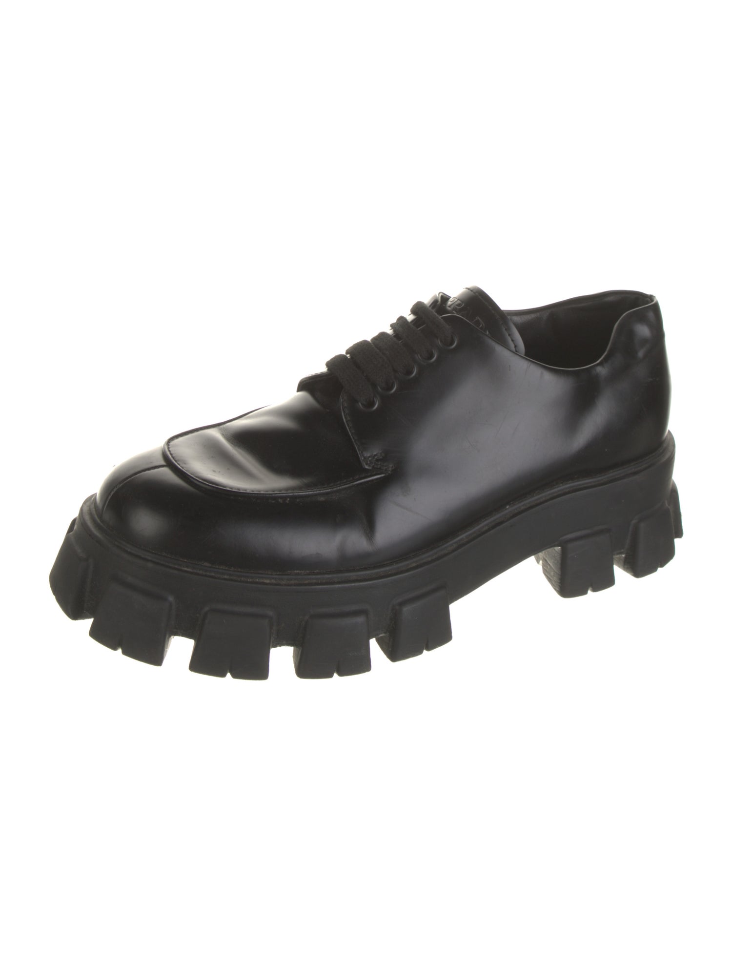 Prada Leather Derby Shoes