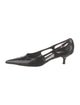 Prada Patent Leather Cutout Accent Pumps