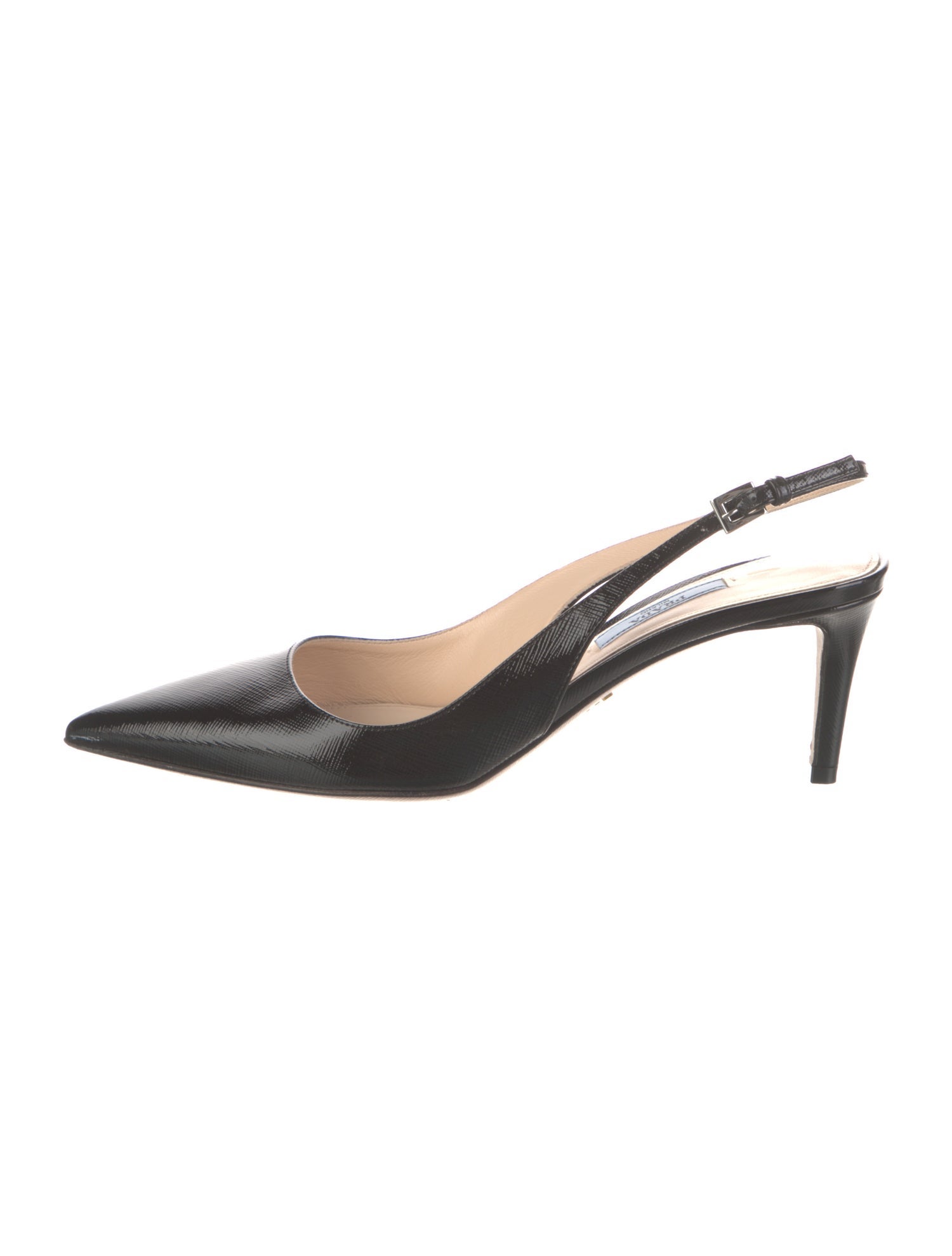 Prada Patent Leather Slingback Pumps