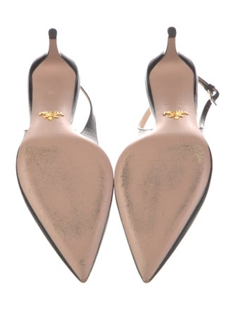 Prada Patent Leather Slingback Pumps