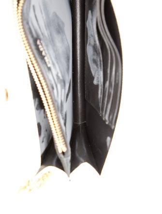 Prada Enameled Metal Triangle Clutch