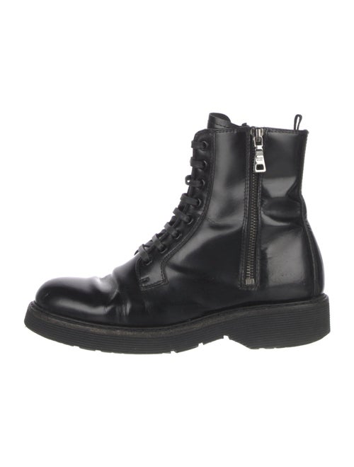 Prada Sport Patent Leather Combat Boots