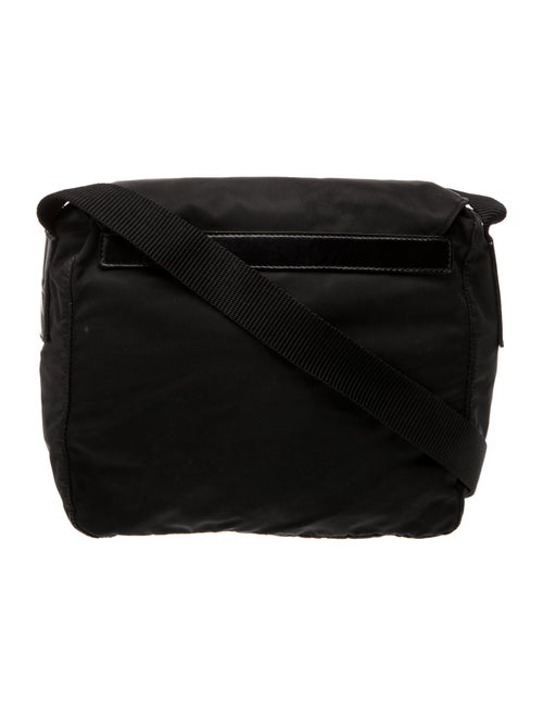 Prada Enameled Metal Triangle Shoulder Bag