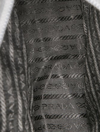 Prada Enameled Metal Triangle Shoulder Bag