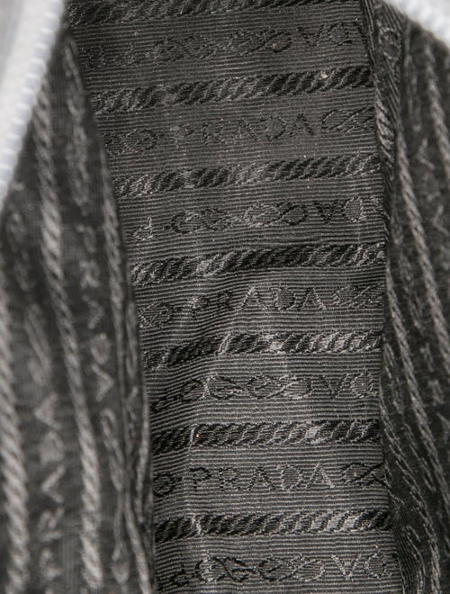 Prada Enameled Metal Triangle Shoulder Bag