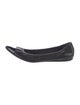 Prada Sport Leather Leather Trim Embellishment Ballet Flats