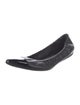 Prada Sport Leather Leather Trim Embellishment Ballet Flats