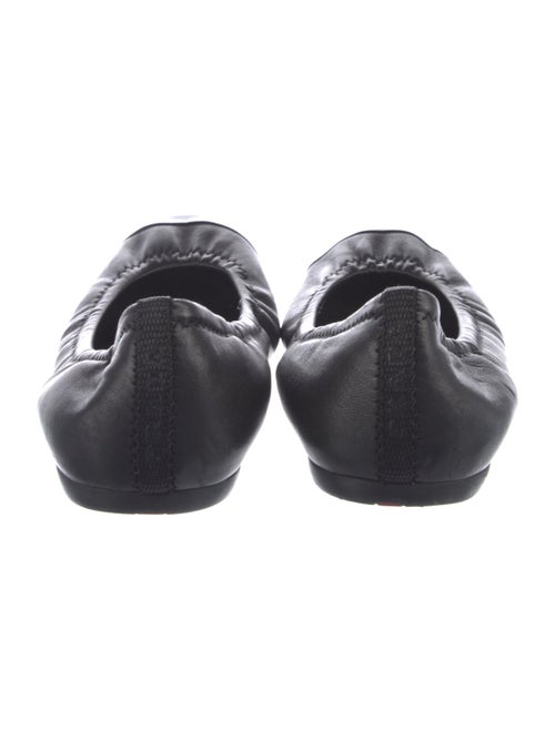 Prada Sport Leather Leather Trim Embellishment Ballet Flats