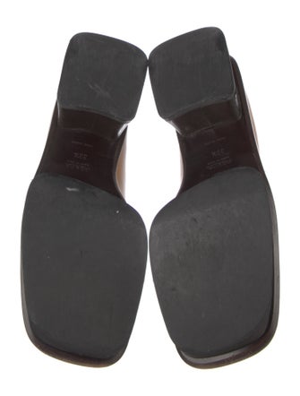 Prada Leather Fringe Trim Accent Loafers