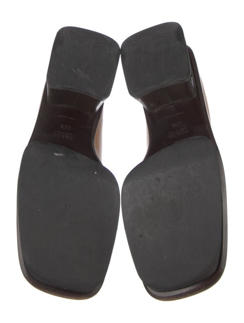 Prada Leather Fringe Trim Accent Loafers