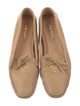 Prada Leather Bow Accents Loafers