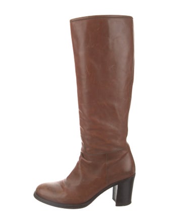 Prada Leather Riding Boots